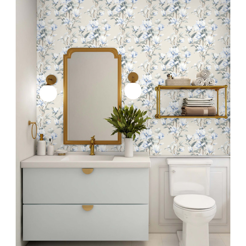 Magnolia Trail Floral Peel And Stick Wallpaper