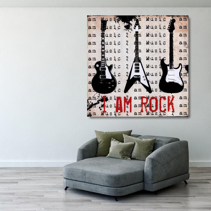 I Am Rock, 28" H x 28" W