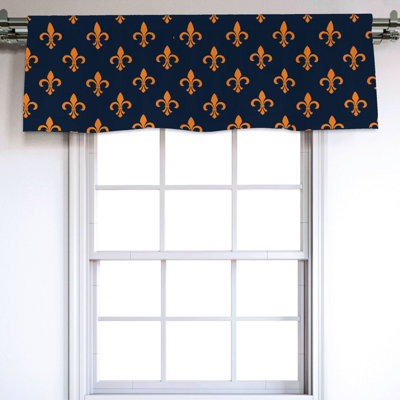Sateen Ikat Ruffled Window Valance