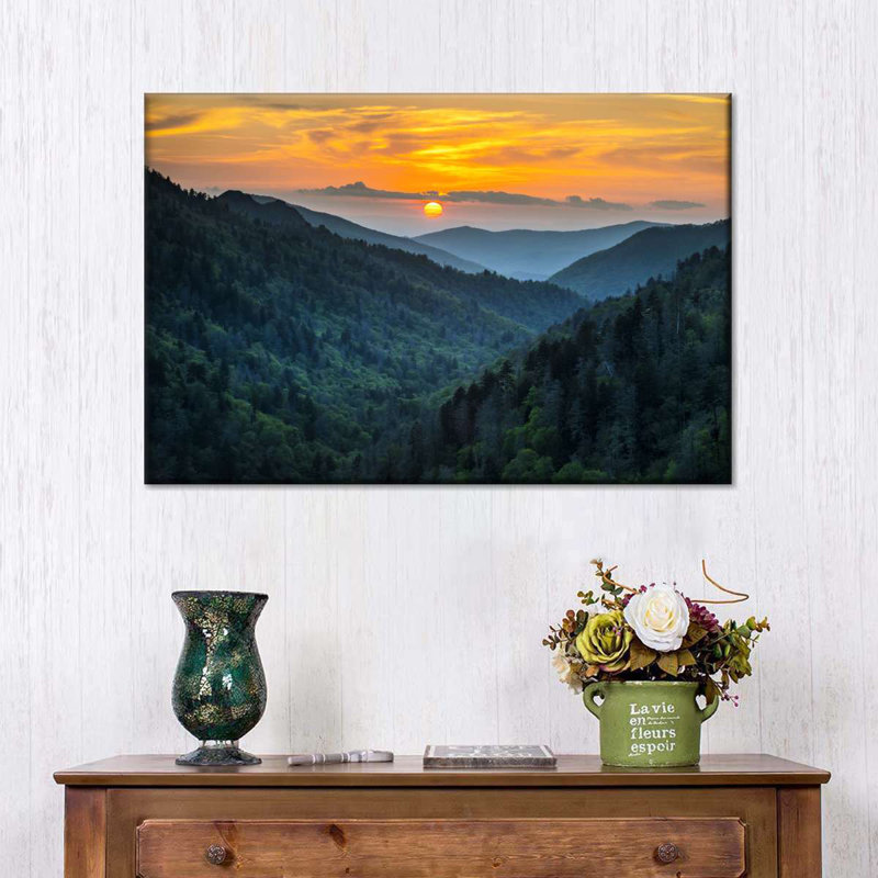 «Smoky Mountains National Park», reproduction sur toile, H 8 po x l 12 po x P 1 po