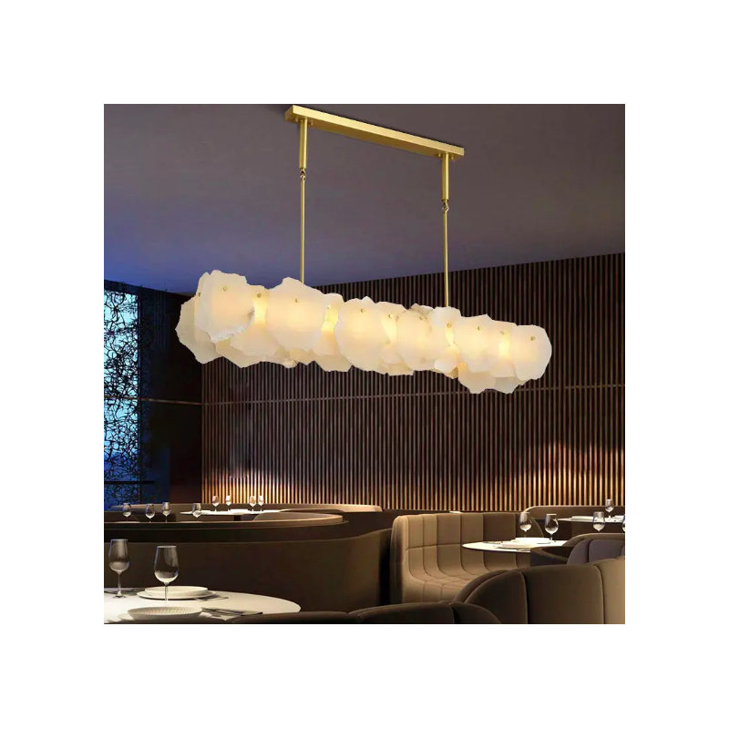 Chandelier, 8.7" H x 47" W x 11" D