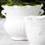 Grand pot à fleurs rustique blanc