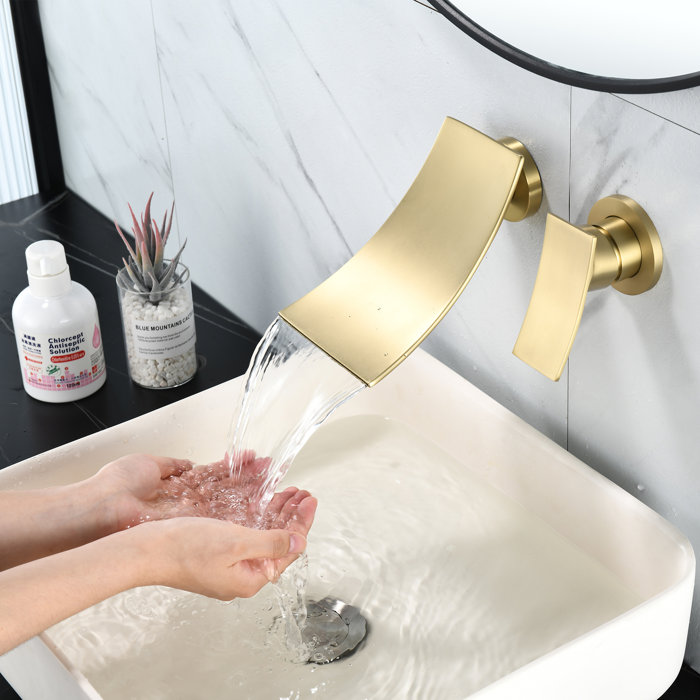 mascopper Wall Mounted Faucet Single-handle Bathroom Faucet & Reviews ...