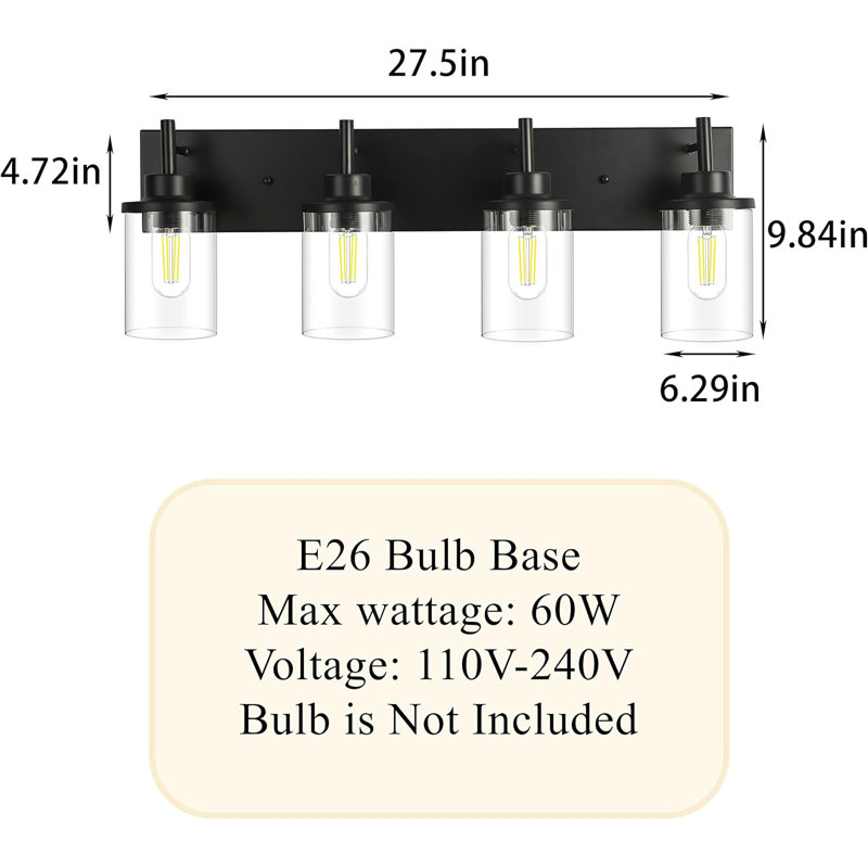 Betzaida 4 - Light Dimmable Vanity Light