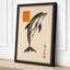 Leaping Dolphin Japandi - Wrapped Canvas-1196000628-1196000634