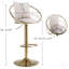 Tabouret pivotant à hauteur réglable Kirtland-473544168
