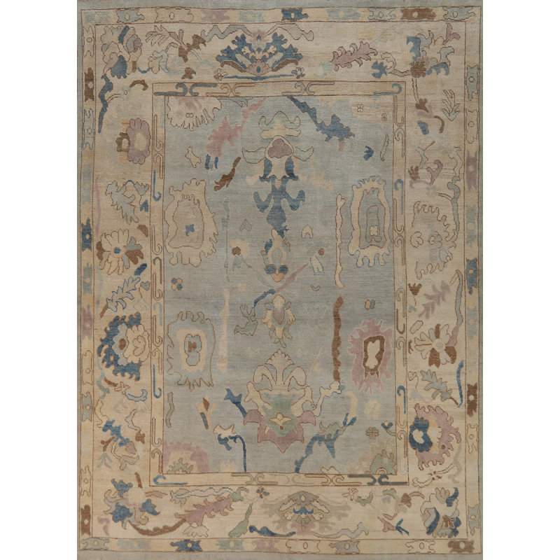 Vegetable Dye Oushak Turkish Area Rug 8x10