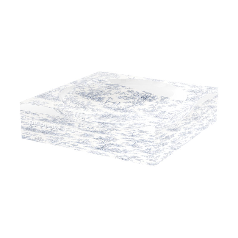 Acrylic Decorative Tray, 6"W x 6"D