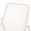 Ensemble de conversation d'extérieur 3 pièces avec cadre en fer Kincaid - 2 chaises en filet et 1 table d'appoint, blanc mat-133711866