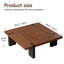 Table basse carrée en bois
