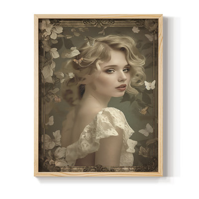 Reproduction encadrée WOMEN Series CECLIX - bois massif