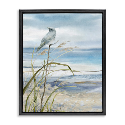 " Bird On Beach Shore "