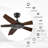 52-inch Smart Ceiling Fan with Remote,Works with Google Assistant and  Alexa,Siri Shortcut