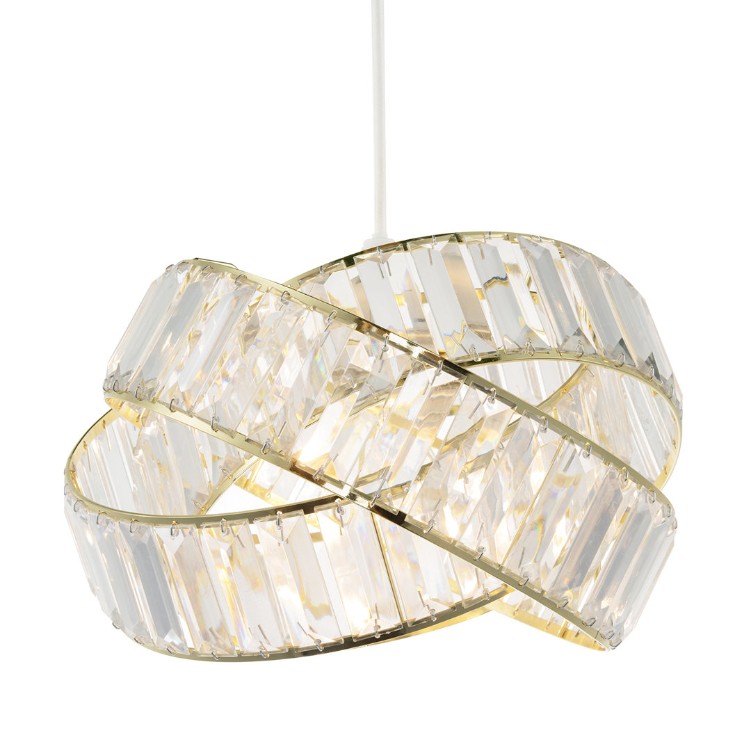 18cm H Acrylic Novelty Pendant Shade ( No Direct Attachment Method ) in Gold