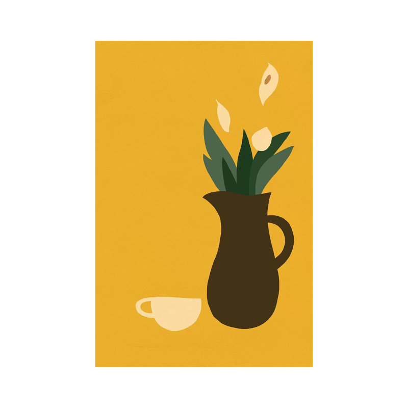 Mod Peace Lily I by Jacob Green - Wrapped Canvas Print, 20.32 cm H x 30.48 cm W