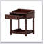 Table de chevet de style rétro avec tiroir et tablette ouverte pour chambre à coucher, table de chevet avec pieds tournés et poignée en métal-134466551