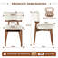 Chaise d'appoint rembourrée en bois massif-628719390