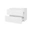 Meuble-lavabo de salle de bain au fini blanc avec design flottant, deux tiroirs et lavabo - 23,3 po de hauteur, 17,7 po de largeur, 31,5 po de style esthétique moderne-1227860886