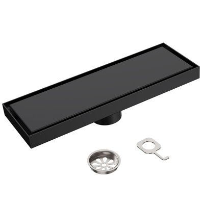 12" W Linear Grid Shower Drain
