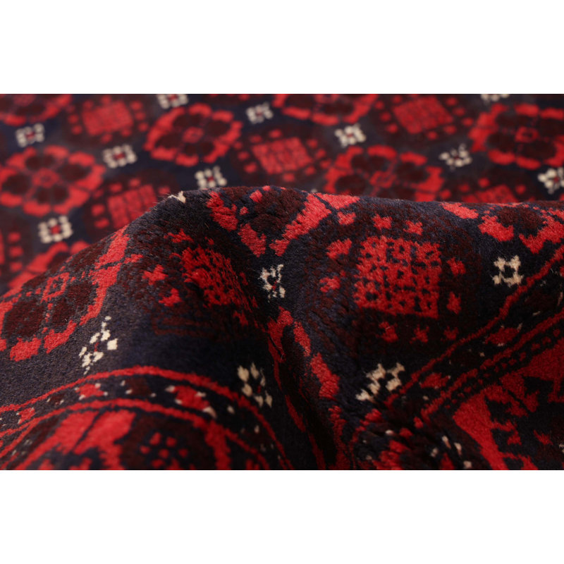 Tapis rouge Teimani 3 pi 8 po x 6 pi 3 po