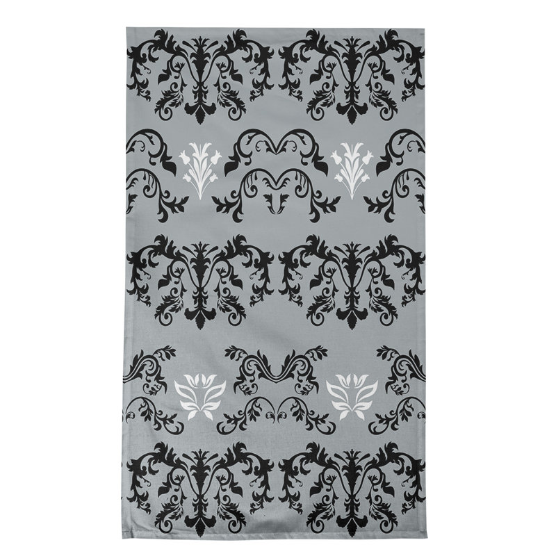 Torchon Oakland, Noir/argent/blanc