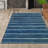 Rocus Minimalist Stripe Navy/Cream Rug-938667732