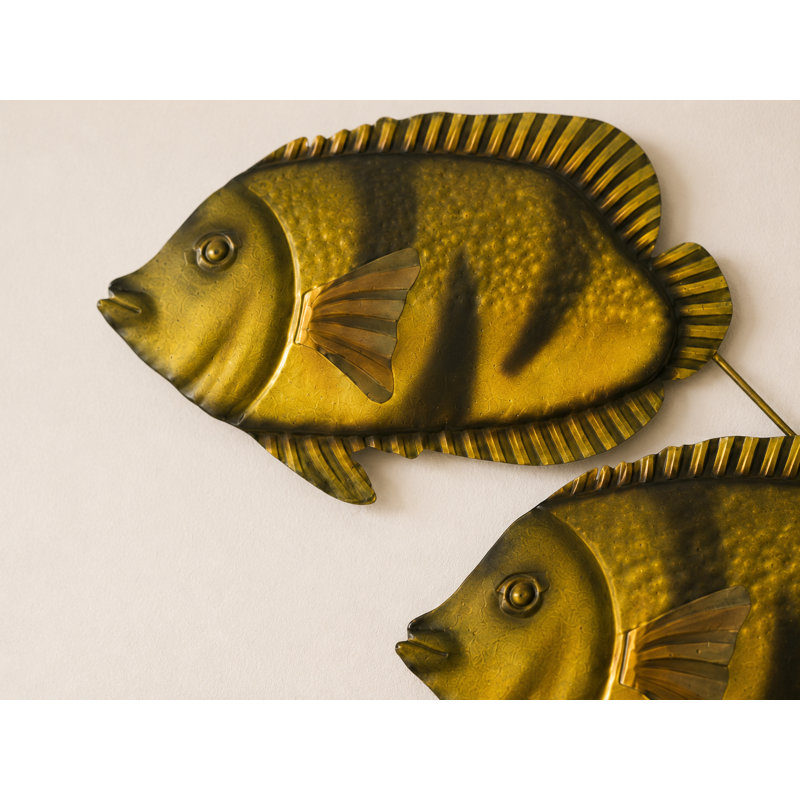 Sculpture en métal School of Fish