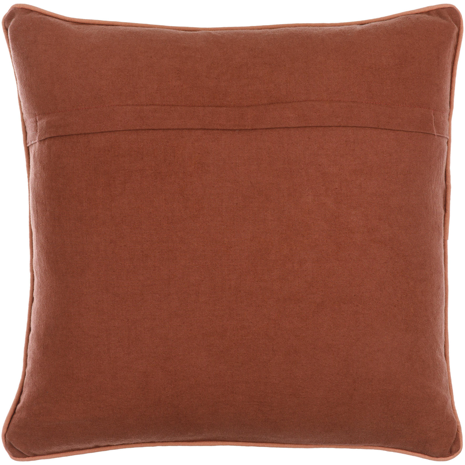 Veola Cotton Throw Pillow, Pillow Cover Only - No Insert, 18" x 18", Dark Plum