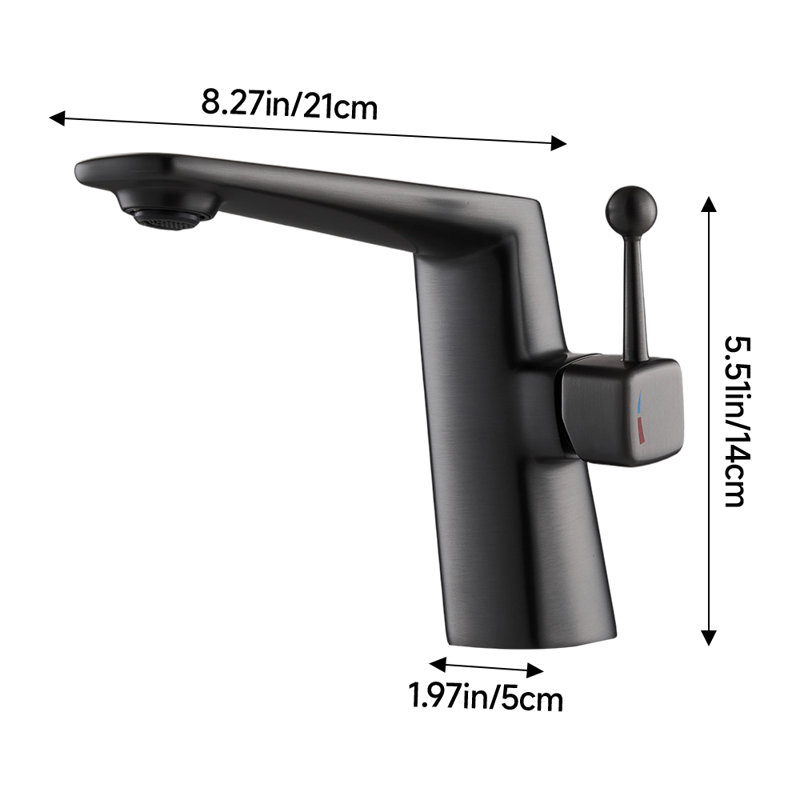 Metro Lane Kitchen Faucet, Black