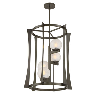 Darien 4-Light Pendant in Bronze