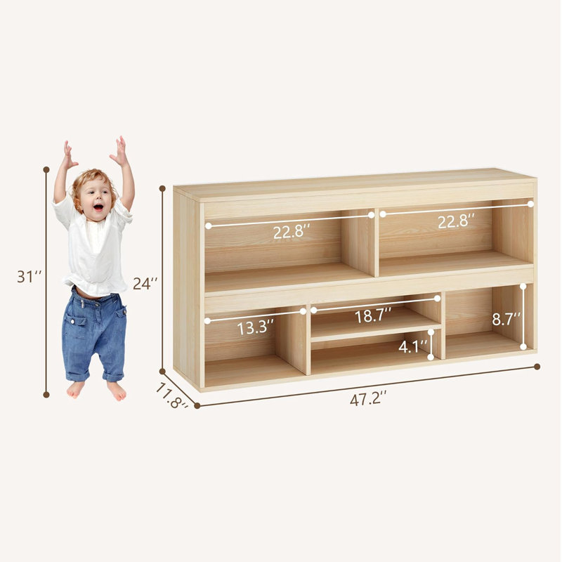 61cm H x 119.4cm W Bookcase