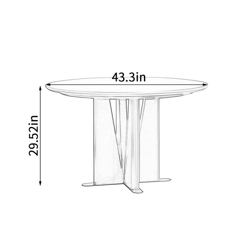 Argueta, 29.52”H x 43.3”L x 43.3”W
