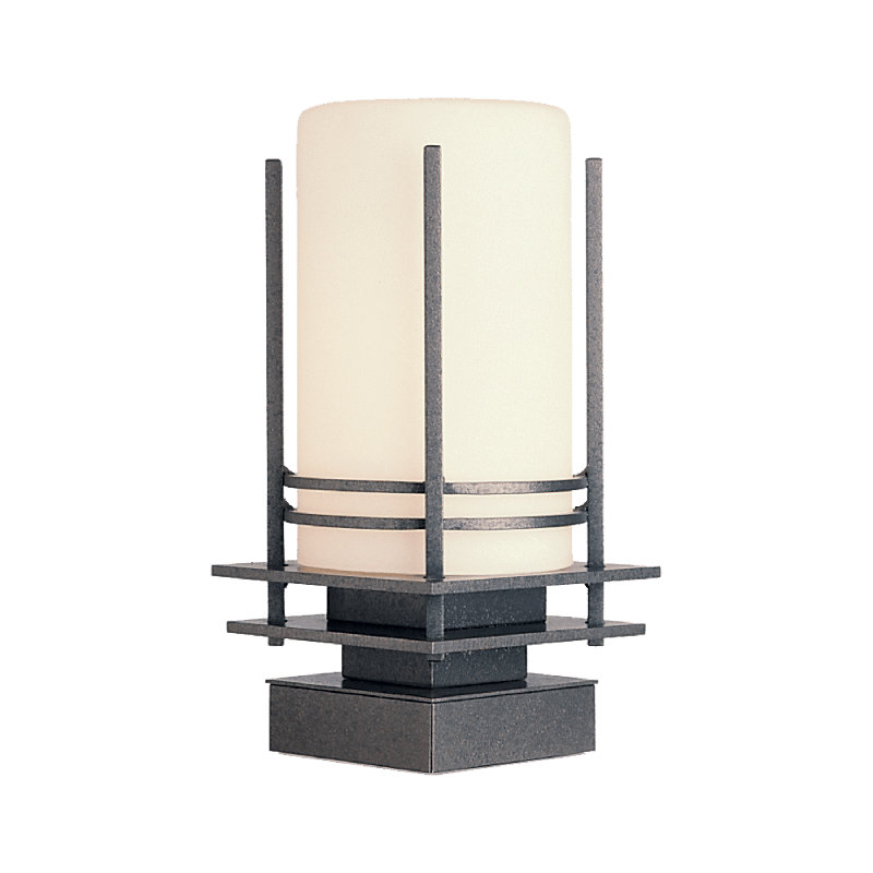 Banded Outdoor Pier Mount, Opal, Marine Grade White