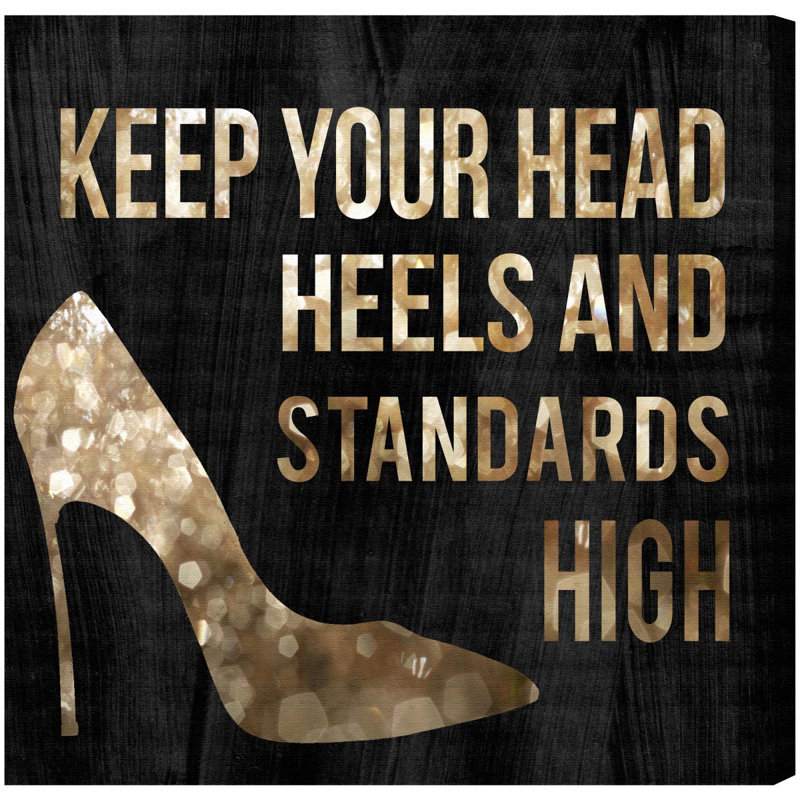 " Head And Heels ", 12" H x 12" W x 1.5" D