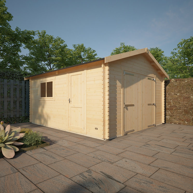 The Malayan Garage Tongue & Groove Log Cabin 16x14w