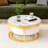 Modern Round Nesting Coffee Table Set with Drawers and Versatile Functionality