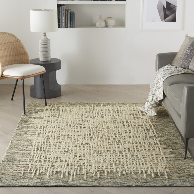 Almine Abstract Hand Woven Area Rug, Rectangle 160 x 221cm 