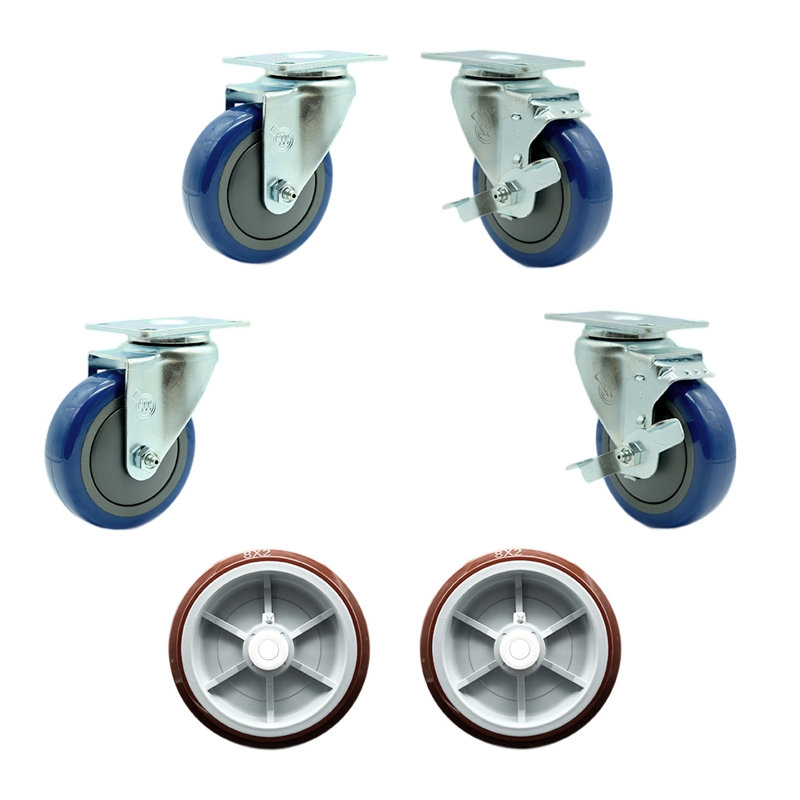 Ensemble de remplacement pour roulettes et roues pour U-Boat Regency 600UBCKIT6 - Roulettes de service