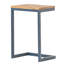 Table d'appoint moderne de taille moyenne - Bois de sapin et piètement en fer antique : l'alliance du naturel et du métal