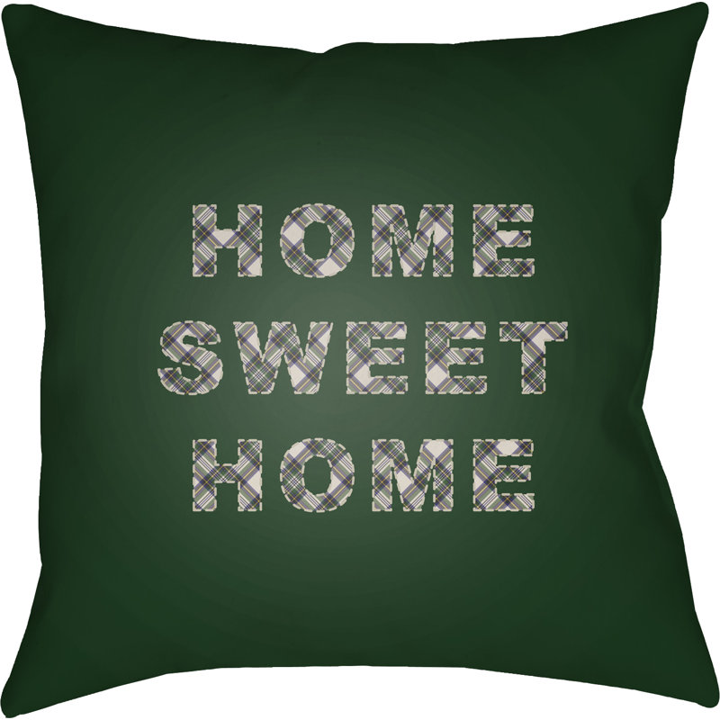 Outdoor Throw Pillow, 18" H x 18" W x 4" D, Tan/Red/Black