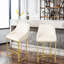 Upholstered Counter Stool with Metal Frame-507288719