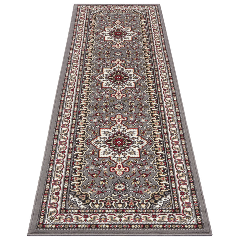 Parun Täbriz Tufted Grey Rug, Runner 80 x 250cm