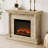 44.5"W Freestand Electric Fireplace With Remote Control-1791109618