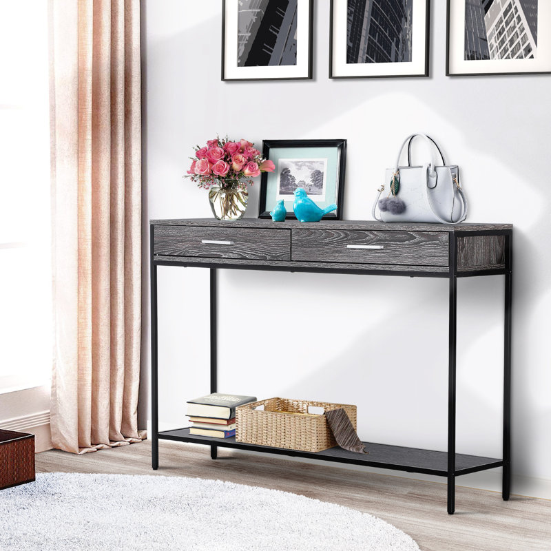 120cm Unfinished Console Table, Grey