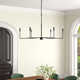 Alysa 6 Light Metal Dimmable Chandelier