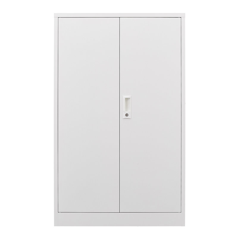 Armoire casier de rangement en métal - maison, tablette réglable avec serrure blanche pour garage, teinte