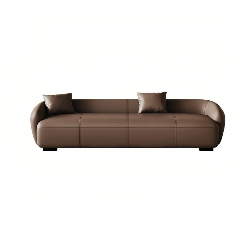 Faux Leather Upholstered Bench, Coffee