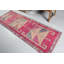 Tapis de couloir vintage rose Herki en rose - Tapis de décoration de cuisine antique