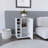 Selden Bar Cart with Casters, 6 Built-in Wine Racks, 2-side Open Shelves and Single-Door Cabinet-88040083