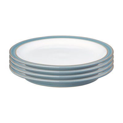 Azure Set of 4 Rimmed Dinner Plates
